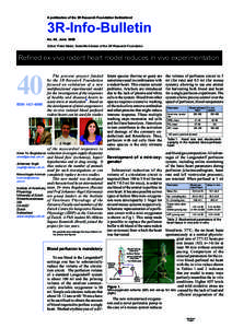 A publication of the 3R Research Foundation Switzerland  3R-Info-Bulletin No. 40, June[removed]Editor: Peter Maier, Scientific Adviser of the 3R Research Foundation