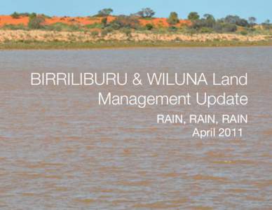 BIRRILIBURU & WILUNA Land Management Update RAIN, RAIN, RAIN April 2011  Rain, Rain and More Rain......