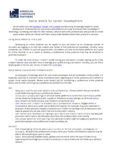 Microsoft Word - Social Media for Career Development.docx