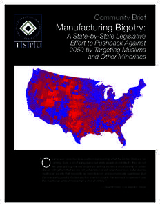 Community Brief  Manufacturing Bigotry: A State-by-State Legislative Effort to Pushback Against