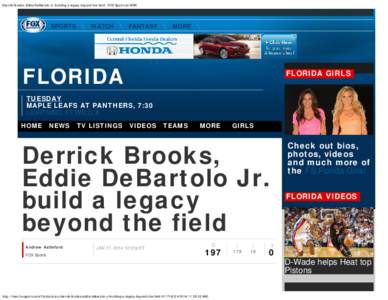 Derrick Brooks, Eddie DeBartolo Jr. building a legacy beyond the field | FOX Sports on MSN