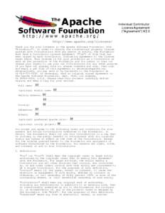 Individual Contributor License Agreement (