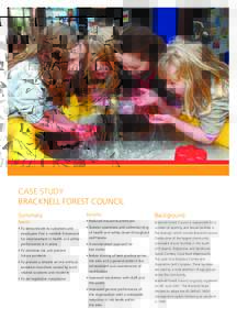 Case Study Bracknell Forest Council Summary Benefits
