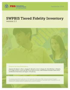 SeptemberSWPBIS Tiered Fidelity Inventory version 2.1  Citation for this Publication