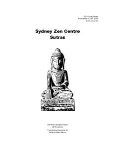 251 Young Street Annandale N.S.Wwww.szc.or.au Sydney Zen Centre Sutras