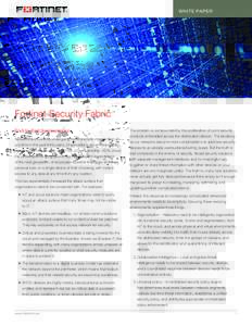 Fortinet Security Fabric White Paper