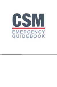 CSM  Emergency Guidebook  Armed Intruder/Active Shooter