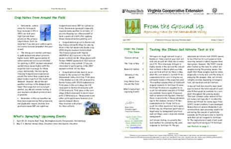 Page 4  From the Ground Up April 2007