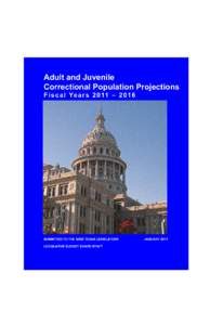 Adult and Juvenile Correctional Population Projections