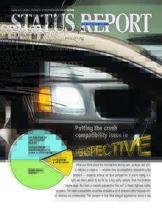 Special issue: Vehicle compatibility in crashes  STATUS REPORT INSURANCE INSTITUTE FOR HIGHWAY SAFETY