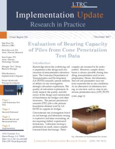 LTRC  Implementation Update Research in Practice December 2007