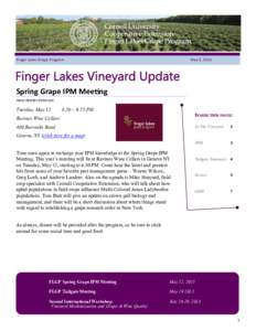 Finger Lakes Grape Program  May 6, 2015 Spring Grape IPM Meeting Hans Walter-Peterson