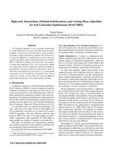 High-arity Interactions, Polyhedral Relaxations, and Cutting Plane Algorithm for Soft Constraint Optimisation (MAP-MRF)