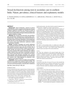 198  THE NATIONAL MEDICAL JOURNAL OF INDIA VOL. 27, NO. 4, 2014