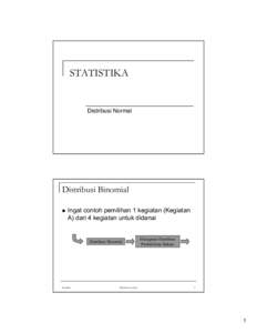Microsoft PowerPoint - STAT5 Distribusi Normal BW