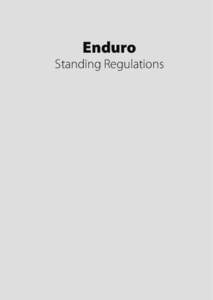 Enduro  Standing Regulations 164