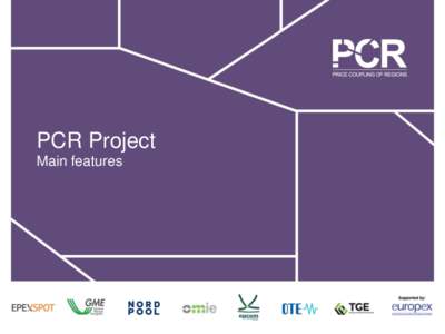 PCR Project Main features Table of Contents: • •