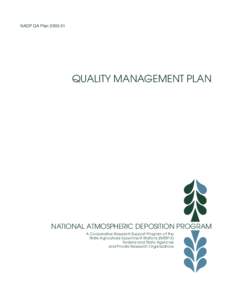 NADP Quality Management Plan