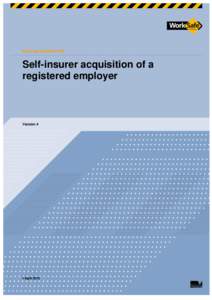 External Guideline #20  Self-insurer acquisition of a registered employer  Version 4