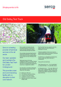 Old Dalby Test Track  Serco is a leading