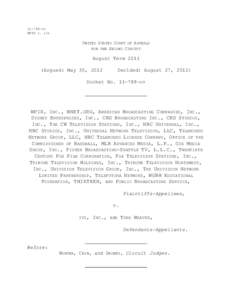 cv WPIX v. ivi UNITED STATES COURT OF APPEALS FOR THE SECOND CIRCUIT