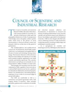 CHAPTER XXV  COUNCIL OF SCIENTIFIC AND INDUSTRIAL RESEARCH  T