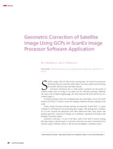 Trends  Geometric Correction of Satellite Image Using GCPs in ScanEx Image Processor Software Application By А.Bakasheva1 and D. Akhmetova1