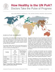 How Healthy is the UN PoA? Doctors Take the Pulse of Progress INCLUDES BRIEFS ON MEXICO, THE UNITED STATES, NIGERIA, AND AUSTRIA EXECUTIVE SUMMARY How healthy is the United Nations Programme of Action to