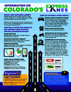 Colorado Express Lanes Infographic