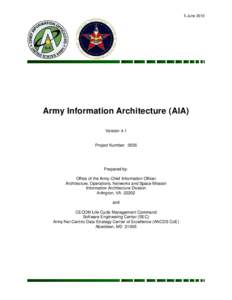 Army Information Architecture