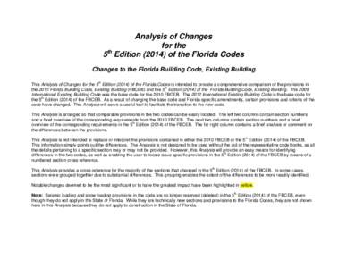 Microsoft Word - Analysis of Changes 5th Ed. FBCEB