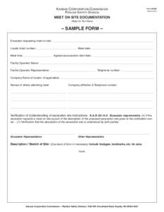 KANSAS CORPORATION COMMISSION PIPELINE SAFETY DIVISION Form MOSD March 2010