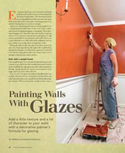 Painting Walls with Glazes