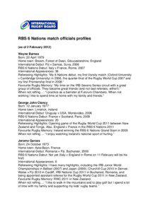 Microsoft Word[removed]Referee biogs for 6N 2012