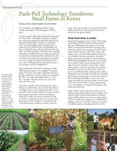 the future of food  Push-Pull Technology Transforms Small Farms in Kenya by Zeyaur Khan, David Amudavi and John Pickett