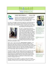 NRDC's This Green Life, FebruaryTaking Trees Personally (pdf)