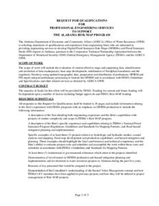 REQUEST FOR PROPOSAL FOR PROFESSIONAL ENGINEERING SERVICES