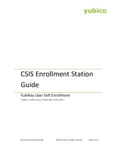 CSIS Enrollment Station Guide