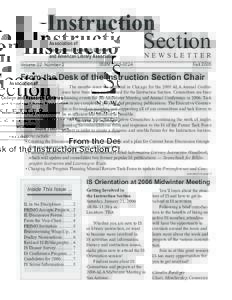 Instruction Section Association of College and Research Libraries and American Library Association