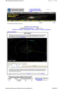 Orbital elements / Orbit / Comet Lulin / Planetary science / Comets / Solar System / Main Belt asteroids / Celestial mechanics / Astrodynamics / Astronomy