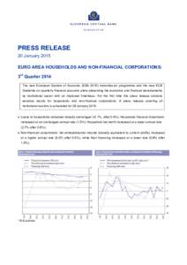 Euro area households and non-financial corporations: 3rd quarter