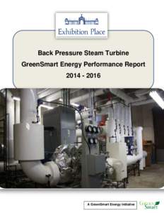 Back Pressure Steam Turbine GreenSmart Energy Performance ReportA GreenSmart Energy Initiative