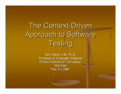 Software testing / Evaluation / Software development / Software engineering / Software testing controversies / Unit testing / Best practice / Test automation / Documentation testing / Software documentation