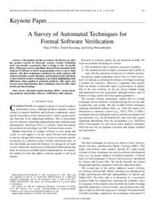 IEEE TRANSACTIONS ON COMPUTER-AIDED DESIGN OF INTEGRATED CIRCUITS AND SYSTEMS, VOL. 27, NO. 7, JULYKeynote Paper A Survey of Automated Techniques for