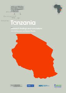 AfricanMedia Development Initiative Tanzania Research findings and conclusions