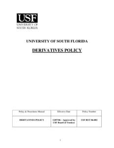 Microsoft Word - USF Derivatives Policy Final