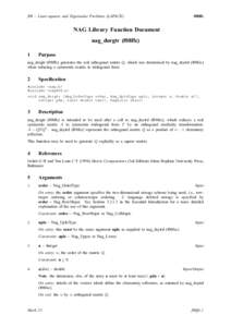f08 – Least-squares and Eigenvalue Problems (LAPACK)  f08ffc NAG Library Function Document nag_dorgtr (f08ffc)