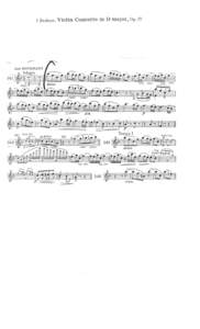 j Brahms: Violin Concerto in D major, O P .77  A-p. » ^ _ r - . p «J