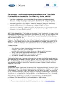 Microsoft Word - Teen Safe Driving Forum Final Releasedoc