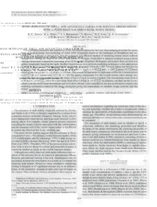 The Astrophysical Journal, 640:639–661, 2006 April 1 # 2006. The American Astronomical Society. All rights reserved. Printed in U.S.A. MASS MODELING OF ABELL 1689 ADVANCED CAMERA FOR SURVEYS OBSERVATIONS WITH A PERTURB